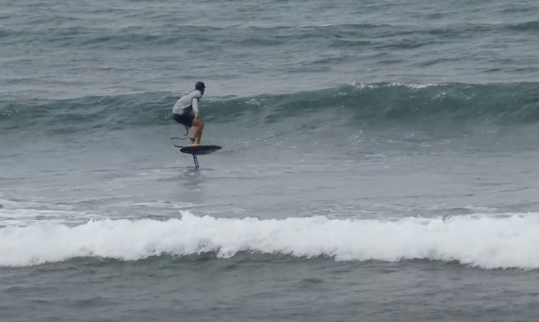 Surf Foiling Junky Conditions - Still Very Fun