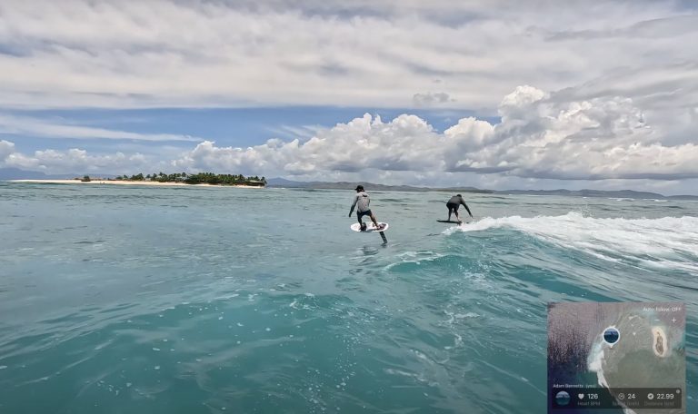 Surf Foil / Pump Foil Around Namotu Island Fiji