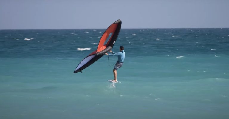 Wing Foil Session with Jon on the new Cabrinha Mantis V3 and 850 h series mk2