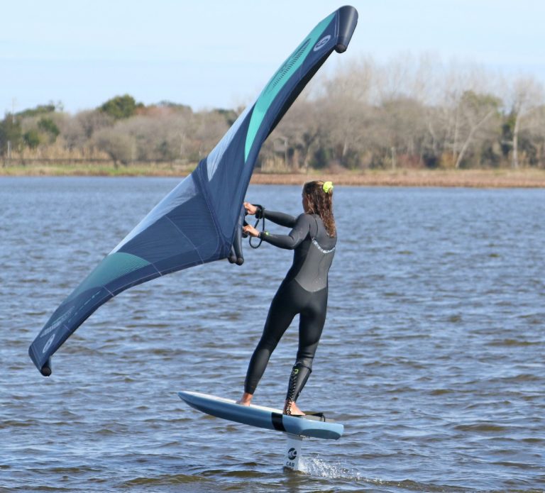Wing Foiling, SUP and Surf Technique - Wing Foil Gybe Part 5 - Foiling Toe to Heel Gybe