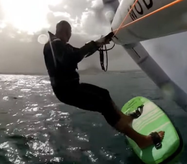Some Lightwind Wingfoil Racetraining