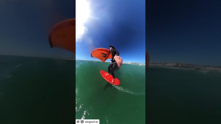 Down the Line on the F-ONE Eagle 890 in Cape Town South Africa. Wingsurfing  Surfskolan Crew