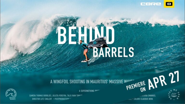 TRAILER - BEHIND BARRELS – A Wingfoil Shooting in Mauritius' Massive Waves
