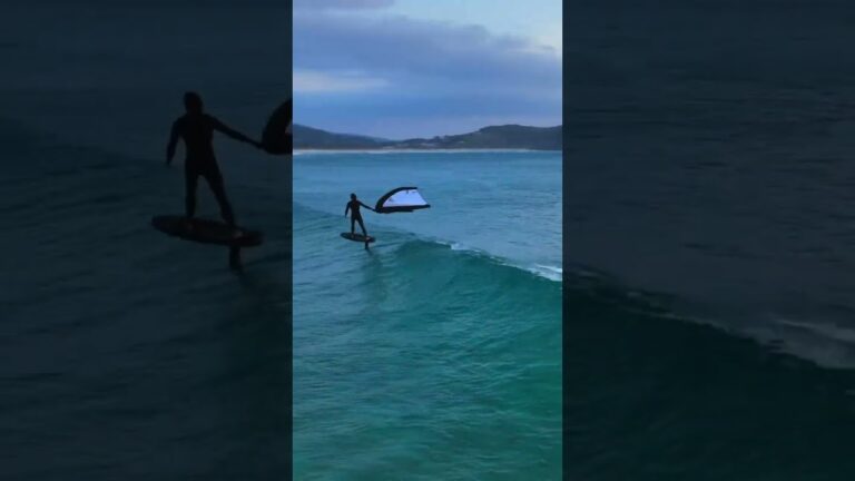 Wingfoiling en San Xurxo, Galicia!