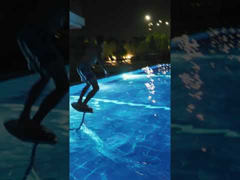 Night Foiling in a Swimming Pool!! #shorts