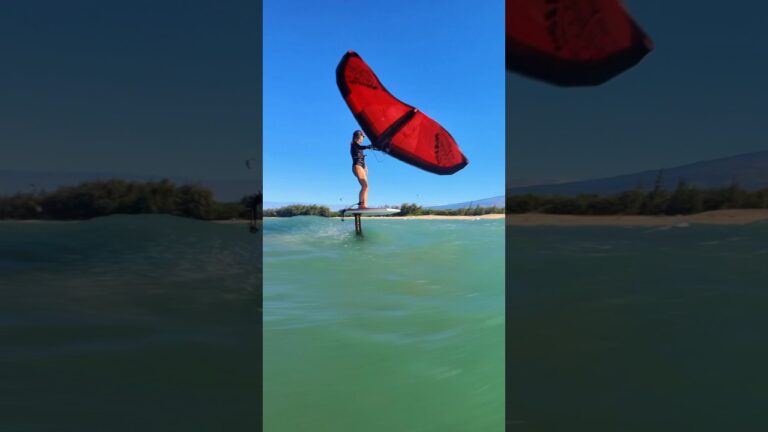 Winter winging on Maui - come along and enjoy the ride  #wingfoil #hawaii #shorts