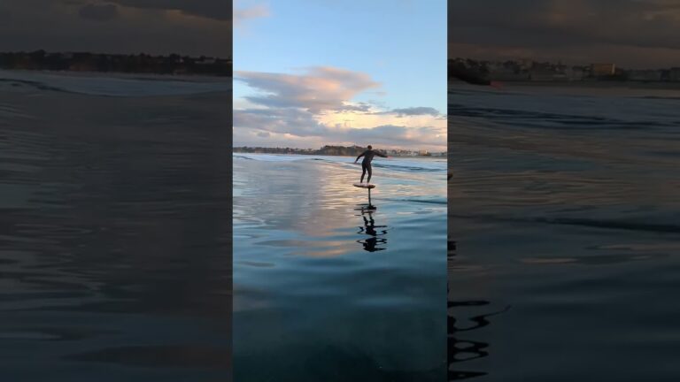 SURF FOIL DERRIÈRE LE CONDOR FERRY À SAINT-MALO EN BRETAGNE ‍