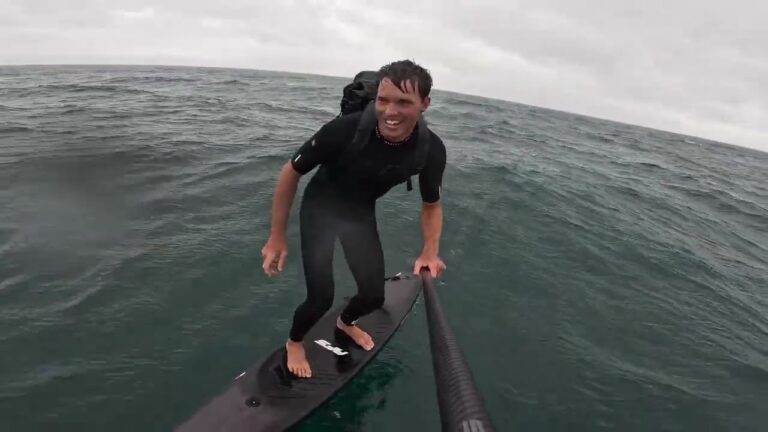 Downwind pack down for an epic run