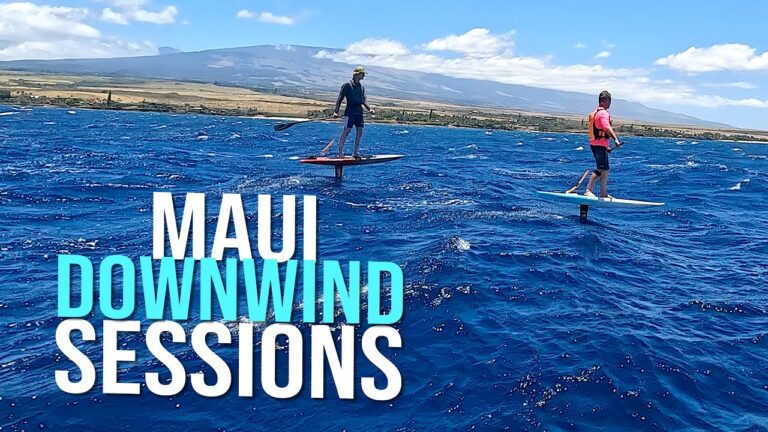 COOL FATHER & SON DOWNWIND FOIL ON MAUI