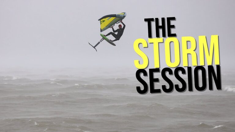 SURVIVING THE STORM // GALE WIND WING & DOWNWIND SESSION