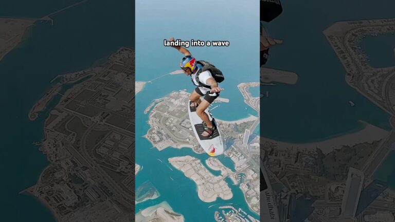 Skydiving Into A Wave