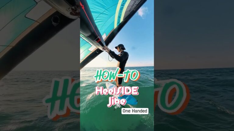 Wingfoil - How To Heelside Jibe - One Handed edition - Wingsurf #howtowingfoil #wingfoil