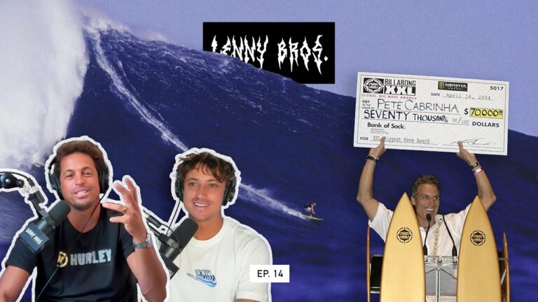 Riding a 70ft World Record Breaking Wave at JAWS (w/ PETE CABRINHA) - LENNY BROS. EP. 14
