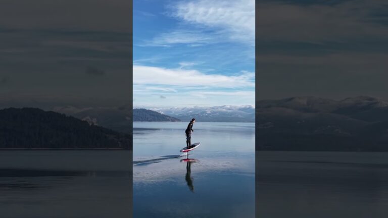 Winter flat water paddle up