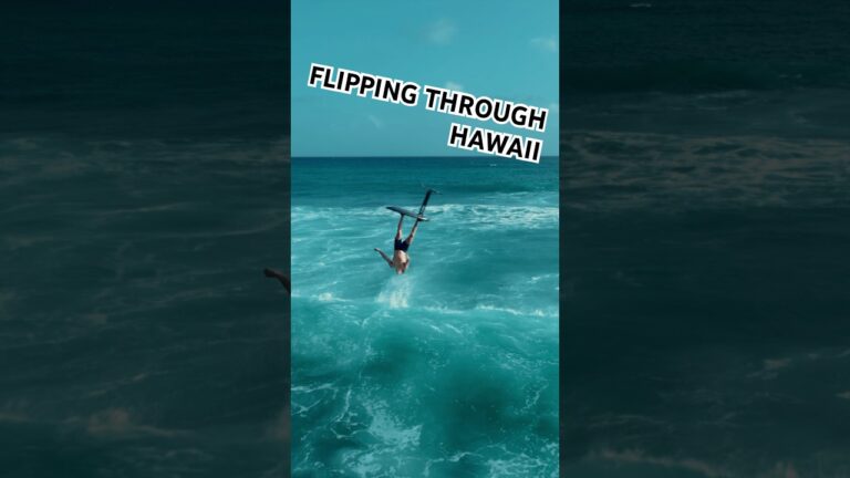 Conner Braidic hitting a quick Backie on a sunny Oahu afternoon #surf #foil #oahu