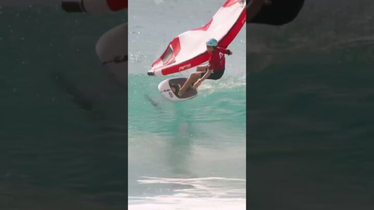 Locking down 5th place! Axel Gerard #worldcup #wingfoil #watersports #capeverde #wingfoilworldtour