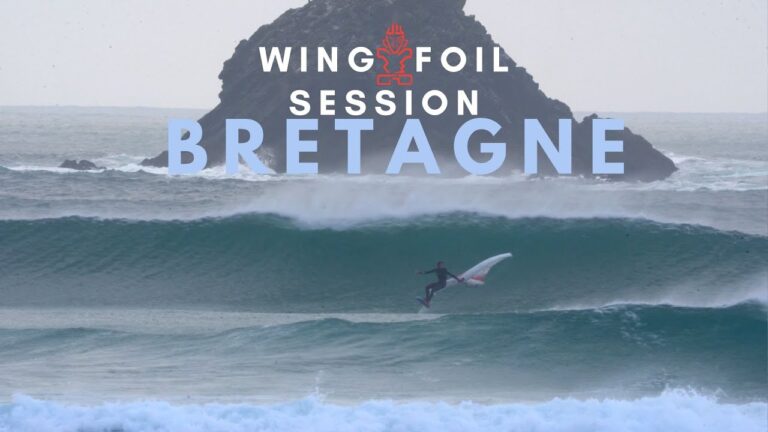 WING FOIL SESSION EN BRETAGNE ! RIDING PERFECT WAVES !