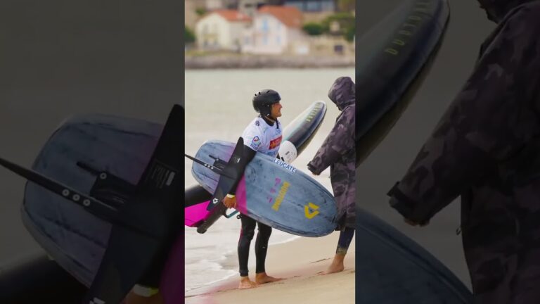 Nail biter action! #watersports #wingfoiling #france #worldcup #mondialduvent