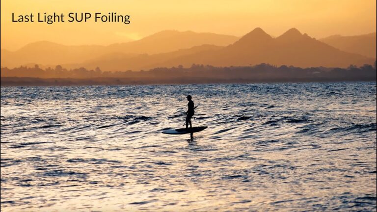 Sunset SUP Foiling
