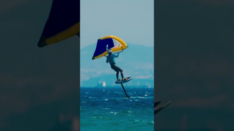 Just another day in his backyard! Charlie Loch #gwa #tarifa #wingfoil #wingfoiling #worldcup