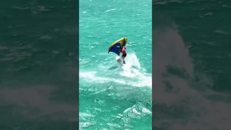 Slow-mo just hits different #fuerteventura #wingfoil #gwa #watersports