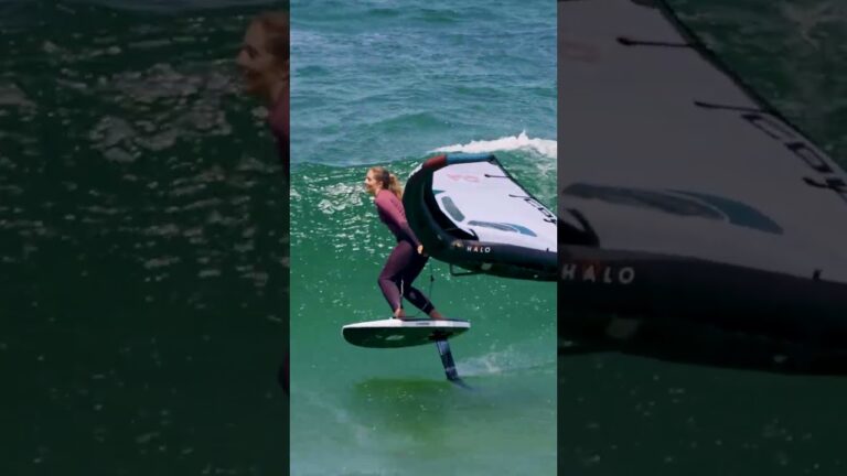 Epic Wingfoil Adventure with Alina Kornelli in Portugal! #ridecore #wingfoil