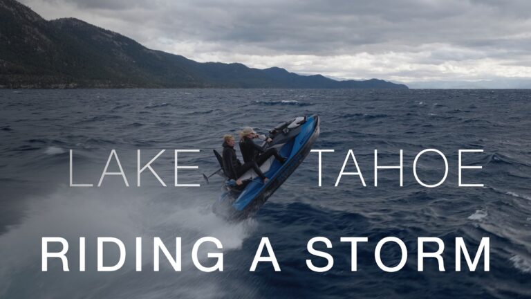 Alone on Lake Tahoe - Downwind Foiling a Storm