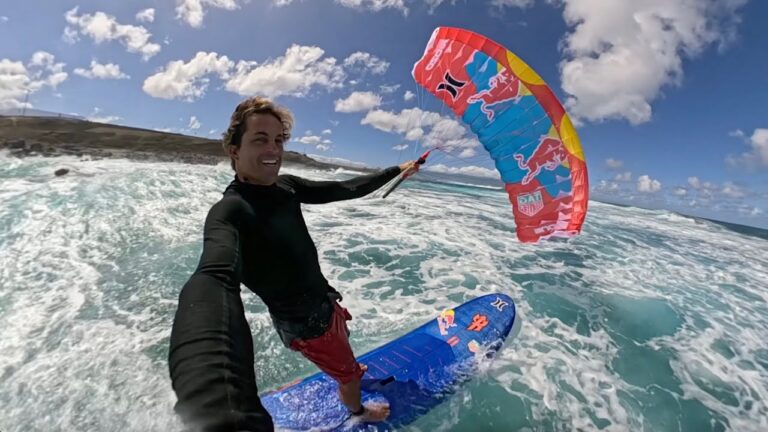 Should I try this at Jaws next? (Parawing with a Longboard)