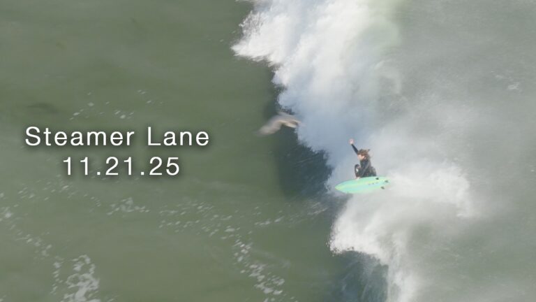 Steamer Lane 8-12 ft - raw 4k surf compilation 11.21.25