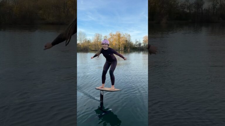 A girls pumpfoil track filmed with the Iphone 17 Pro Max!