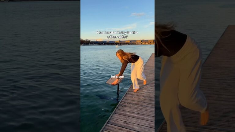 Can You Pumpfoil in Jeans and Stay Dry? #pumpfoiling #challenge #sports #sportgirl