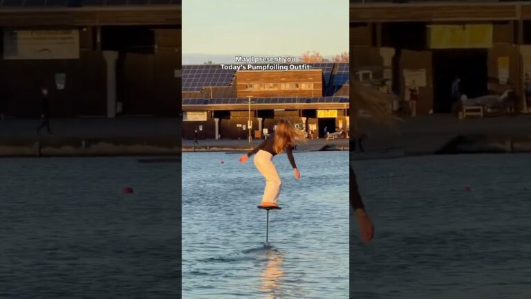 Did Someone Order A Fashion Show On WATER? #runway #pumpfoiling #watersports #ootd #fashion