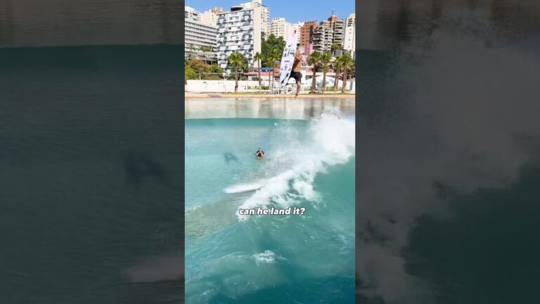 Highest air in a wave pool? #air #surf