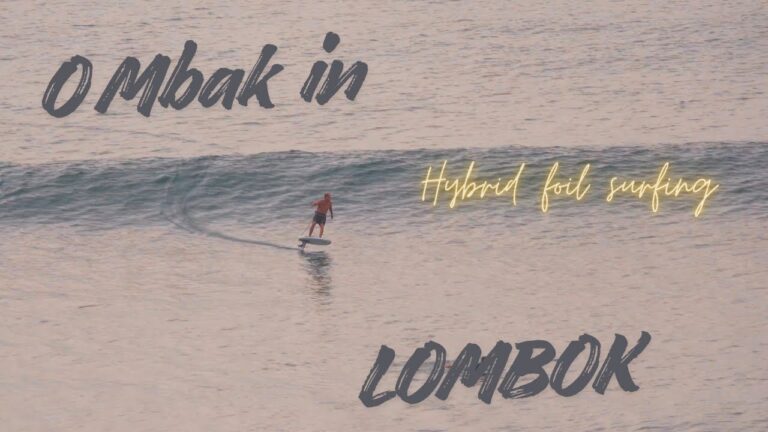 Hybrid foil surfing Lombok (Raw uncut)