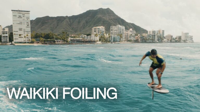 Downwind Foiling Waikiki | Pure Ocean Energy Novelty Run