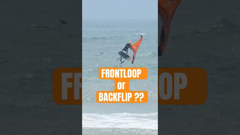 Frontloop or backflip wingfoil ? #shorts