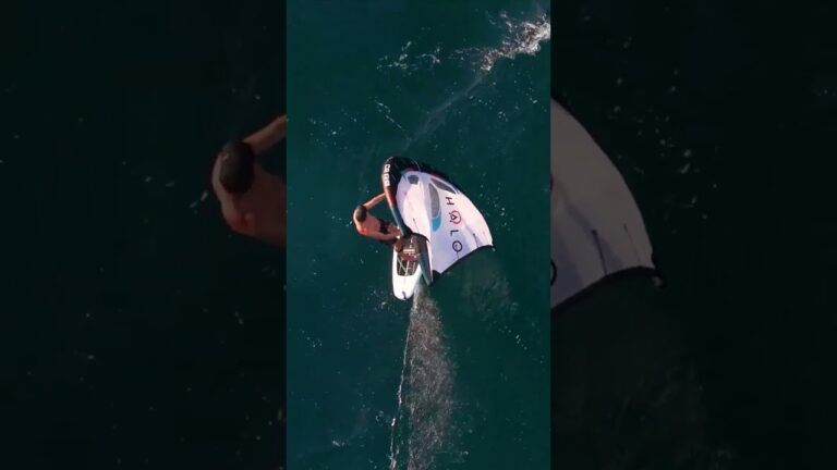 Epic Foilboarding Adventure with @willow.surfs | Captured by @supernothing_ofc #RideCore #Foiling