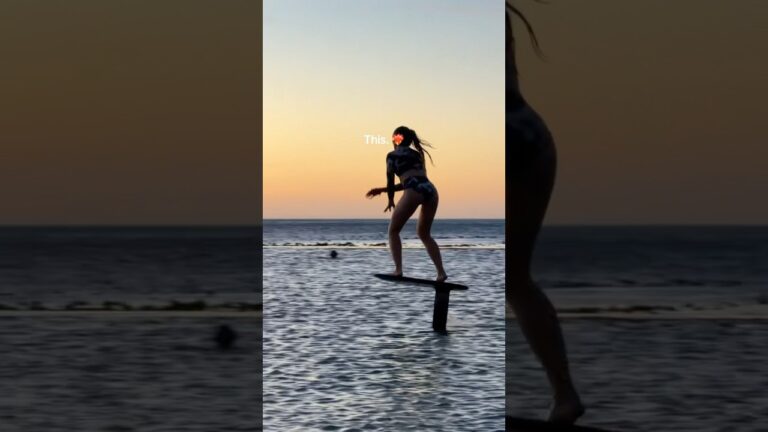 Pumpfoiling in a Tidal Pool! ‍#campsbay #Capetown #Southafrica #sportsgirl #satisfying #surf
