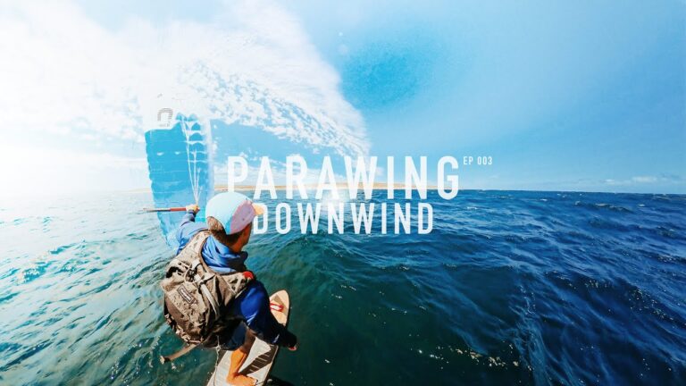 Foil DOWNWIND in 4K with Ozone Parawing and AXIS Surge! | Parawing RAW Ep 003