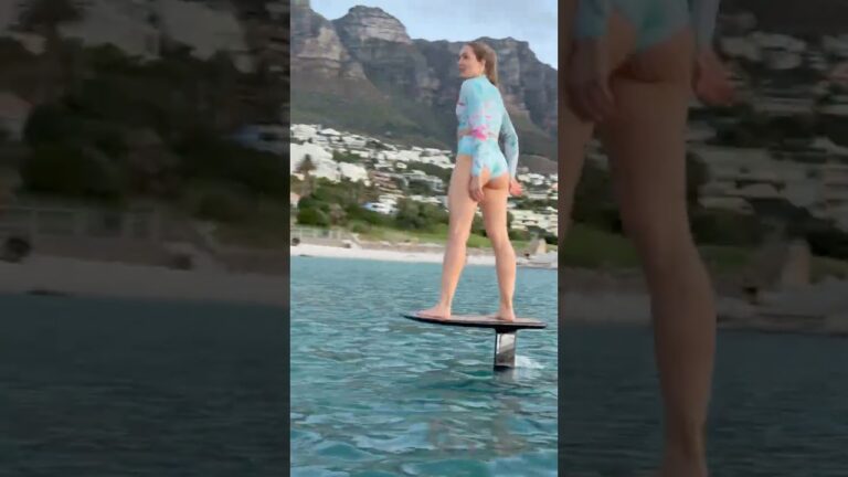 Wait for the DROP! #surfgirl #unreal #satisfying #sportsgirl #surf #campsbay #tidalpool #crazy