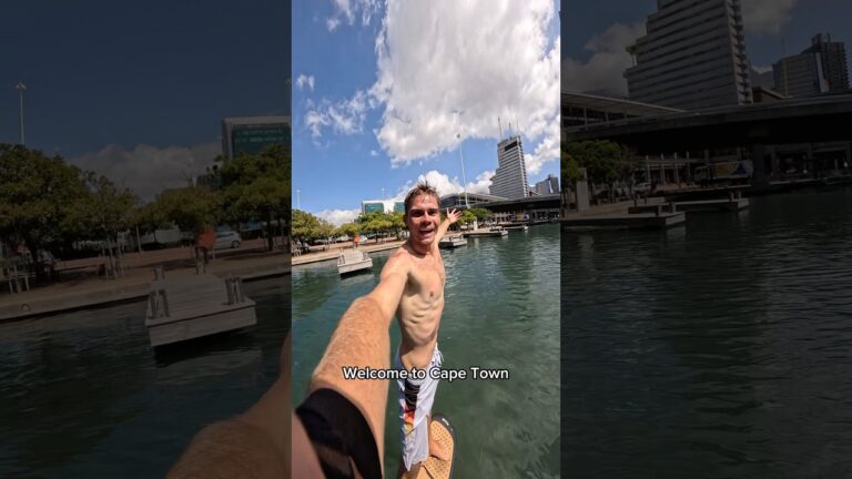 Made it through 6 7 bridges until I crashed ‍ #watersports #capetown #surf #pov #extremesports