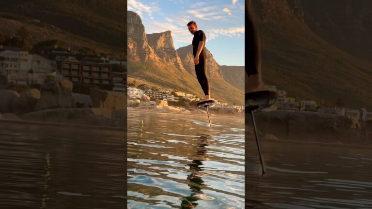 Can’t believe I managed to foil in this natural pool #pool #watersports #surf #pov