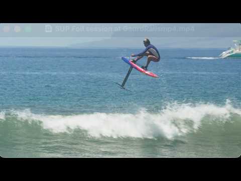 Extreme SUP Foil session at Guard Rails on Maui
