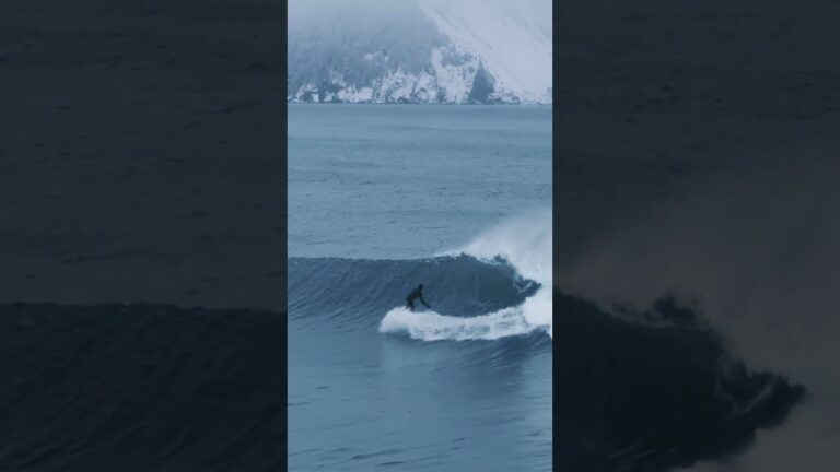 The determination #alaska #surf #snow #surfing
