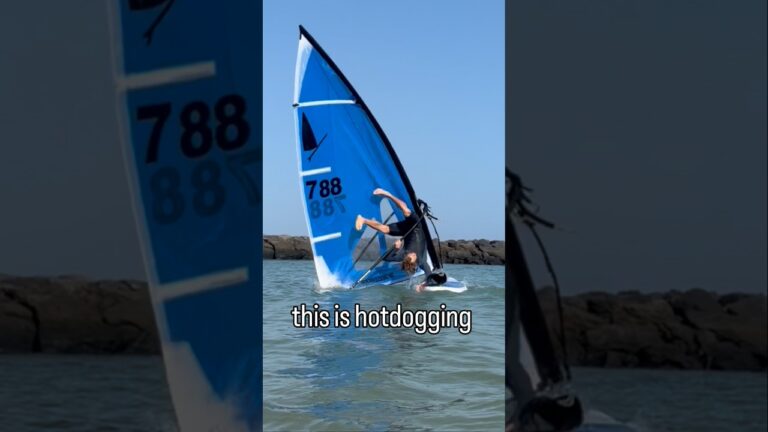 Hotdog windsurfing #windsurfing #funboarding