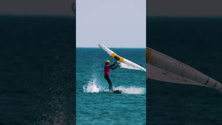 First-ever World Cup and straight onto the podium 3rd place for Sofia! #wingfoil #wingfoiling