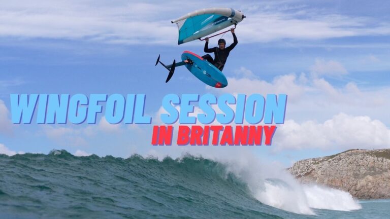 WING FOILING IN EPIC WAVES - RAW AQUA SHOTS