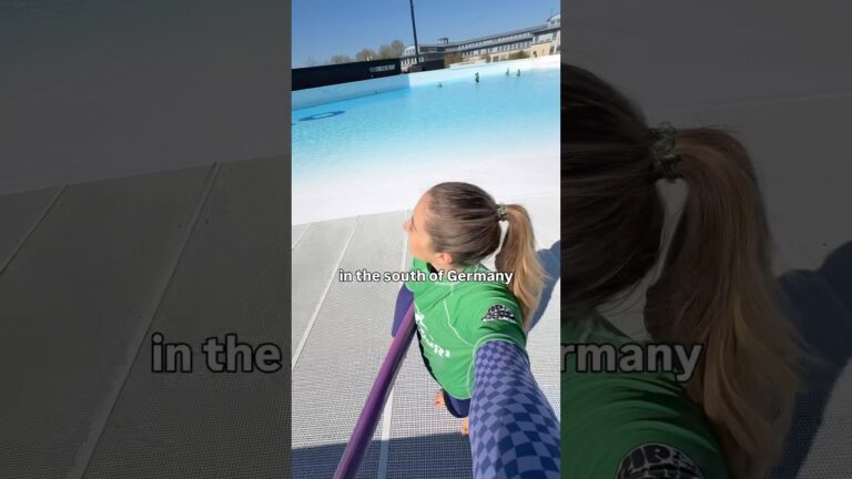 SURFING in the South of GERMANY? ‍ #surfing #Munich #germany #wavepool #vlog #sportsgirl