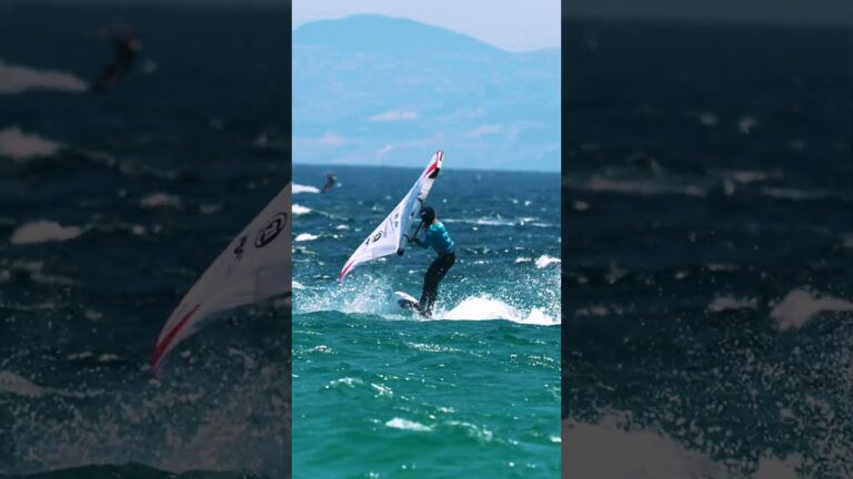 Milla making her finals debut here in #tarifa #wingfoil #wingfoilworldtour #wingfoiling #gwa