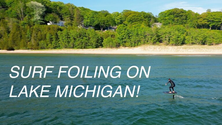 SURF FOILING A LAKE